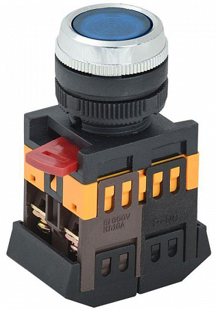 Кнопка ABLFS-22 d22мм 1з+1р 240В неон син. IEK BBT30-ABLFS-K07 кнопка ablfs-22 d22мм 1з+1р 240в неон син. iek bbt30-ablfs-k07 с доставкой по МСК