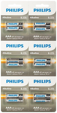 Элемент питания алкалиновый AAA/LR03 1.5В Entry отрывной набор (блист. 12шт) Philips Б0064646 элемент питания алкалиновый aaa/lr03 1.5в entry отрывной набор (блист. 12шт) philips б0064646 с доставкой по МСК