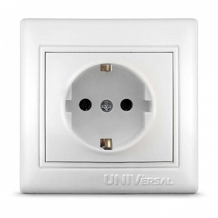 Розетка 1-м СП Севиль 16А IP20 с заземл. бел. UNIVersal С0028 розетка 1-м сп севиль 16а ip20 с заземл. бел. universal с0028 с доставкой по МСК