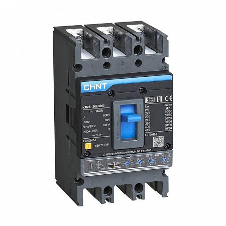Выключатель автоматический 3п 125А 36кА NXMS-160F/3P с электрон. расцеп. (R) CHINT 264747 выключатель автоматический 3п 125а 36ка nxms-160f/3p с электрон. расцеп. (r) chint 264747 с доставкой по МСК