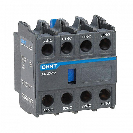 Приставка доп. контакты AX-3X/31 к контактору NXC-06~630 (R) CHINT 938252 приставка доп. контакты ax-3x/31 к контактору nxc-06~630 (r) chint 938252 с доставкой по МСК