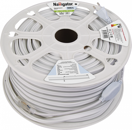 лента светодиодная 71 929 nls-2835сw92-9-ip67-220v-neonled r20 (уп.20м) navigator 71929 с доставкой по МСК