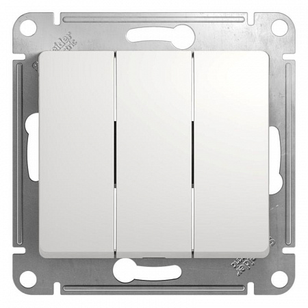 Выключатель 3-кл. СП Glossa 10А IP20 (сх. 1+1+1) 10AX механизм бел. SE GSL000131 выключатель 3-кл. сп glossa 10а ip20 (сх. 1+1+1) 10ax механизм бел. se gsl000131 с доставкой по МСК