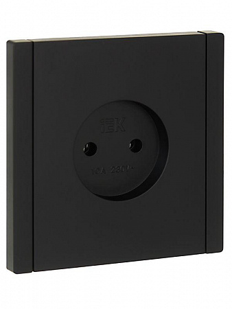 Розетка 1-м СП FORTE&PIANO FP118 10А без заземл. без защ. шторок винт. крепл. черн. IEK FP-R10-10-K02 розетка 1-м сп forte&piano fp118 10а без заземл. без защ. шторок винт. крепл. черн. iek fp-r10-10-k02 с доставкой по МСК