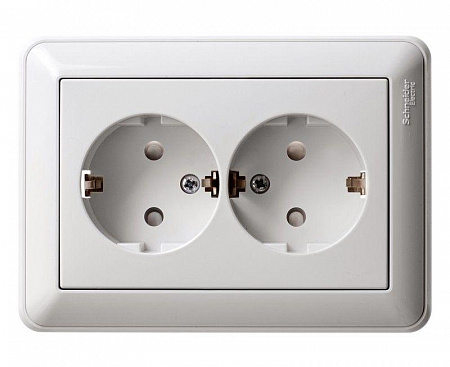 Розетка 2-м СП W59 16А IP20 с заземл. защ. шторки в сборе бел. SE RS16-255-18 розетка 2-м сп w59 16а ip20 с заземл. защ. шторки в сборе бел. se rs16-255-18 с доставкой по МСК