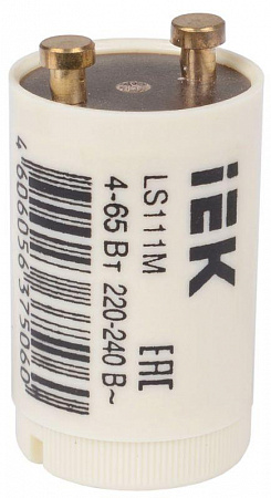 Стартер LS111M 4-65Вт 220-240В IEK LLD111-LS-65 стартер ls111m 4-65вт 220-240в iek lld111-ls-65 с доставкой по МСК