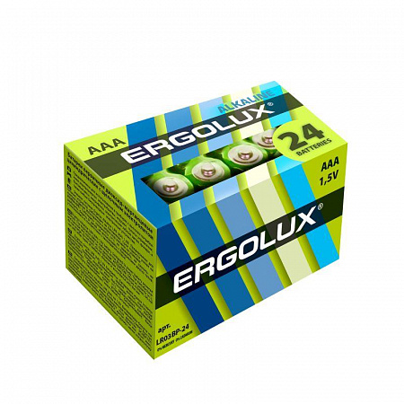 Элемент питания алкалиновый AAA/LR03 1.5В Alkaline BP-24 (уп.24шт) Ergolux 14213 элемент питания алкалиновый aaa/lr03 1.5в alkaline bp-24 (уп.24шт) ergolux 14213 с доставкой по МСК