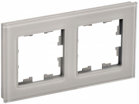 Рамка 2-м BRITE РУ-2-2-БрД стекло дым. IEK BR-M22-G-K30 рамка 2-м brite ру-2-2-брд стекло дым. iek br-m22-g-k30 с доставкой по МСК