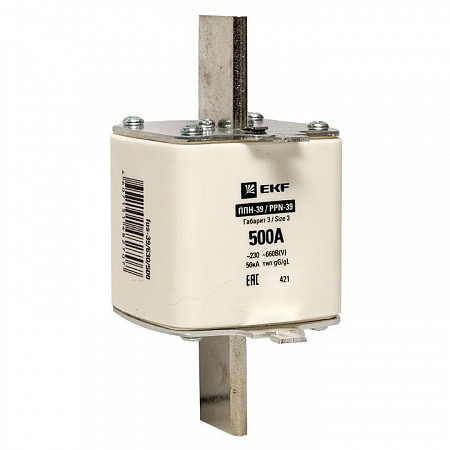 вставка плавкая ппн-39 630/500а габарит 3 proxima ekf fus-39/630/500 с доставкой по МСК