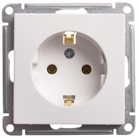 Розетка 1-м СП W59 16А IP20 с заземл. без защ. шторок механизм бел. SE RS16-154-1-86 розетка 1-м сп w59 16а ip20 с заземл. без защ. шторок механизм бел. se rs16-154-1-86 с доставкой по МСК