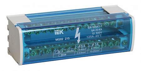 Шина на DIN-рейку в корпусе (кросс-модуль) ШНК 2х15 L+PEN IEK YND10-2-15-125 шина на din-рейку в корпусе (кросс-модуль) шнк 2х15 l+pen iek ynd10-2-15-125 с доставкой по МСК
