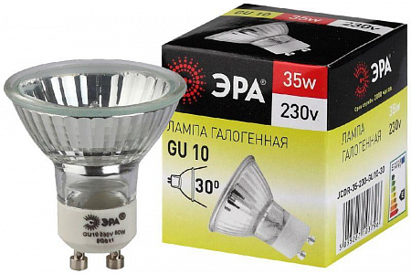 Лампа галогенная GU10-JCDR (MR16) -35W-230V ЭРА C0027385 лампа галогенная gu10-jcdr (mr16) -35w-230v эра c0027385 с доставкой по МСК