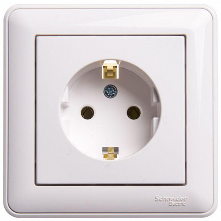 Розетка 1-м СП W59 16А IP20 с заземл. без защ. шторок бел. SE RS16-154-18 розетка 1-м сп w59 16а ip20 с заземл. без защ. шторок бел. se rs16-154-18 с доставкой по МСК