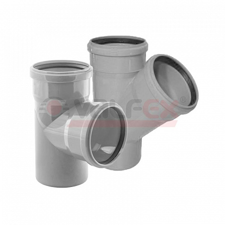тройник 87.5град. 75-75 вн. канализ. (60) valfex 24075075 с доставкой по МСК