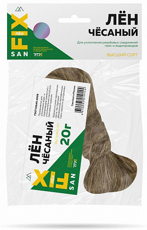Лен сантехнический 20гр SANFIX RTP 40726 лен сантехнический 20гр sanfix rtp 40726 с доставкой по МСК