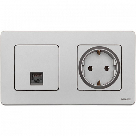 Розетка компьютерная Inspiria RJ45 кат.5E UTP алюм. Leg 673827 розетка компьютерная inspiria rj45 кат.5e utp алюм. leg 673827 с доставкой по МСК