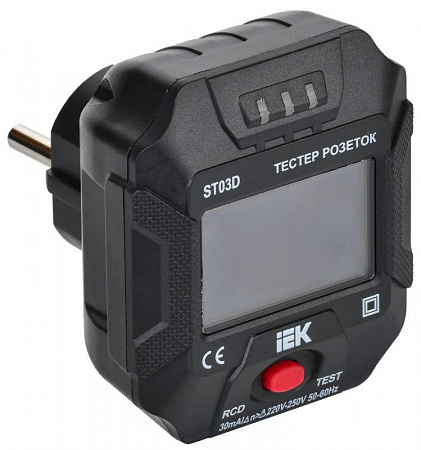 Тестер розеток ST03D ARMA2L 5 IEK A2L5-ST14-03 тестер розеток st03d arma2l 5 iek a2l5-st14-03 с доставкой по МСК