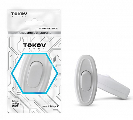 Переключатель на шнур 6А 250В IP20 бел. TOKOV ELECTRIC TKL-SW-C01 переключатель на шнур 6а 250в ip20 бел. tokov electric tkl-sw-c01 с доставкой по МСК