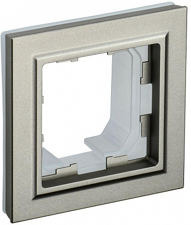 Рамка 1-м IP44 BRITE РУ-1-БрШ-44 шампань IEK BR-M12-44-K37 рамка 1-м ip44 brite ру-1-брш-44 шампань iek br-m12-44-k37 с доставкой по МСК