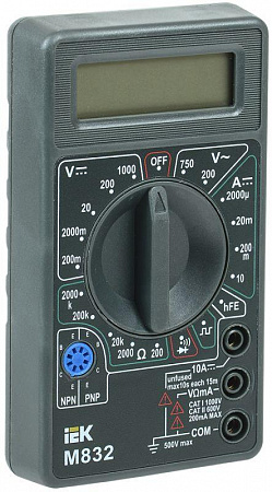 Мультиметр цифровой Universal M832 IEK TMD-2S-832 мультиметр цифровой universal m832 iek tmd-2s-832 с доставкой по МСК