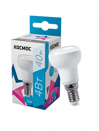 Лампа светодиодная R39 4Вт 220В E14 4500К Космос Lksm_LED4wR39E1445 лампа светодиодная r39 4вт 220в e14 4500к космос lksm_led4wr39e1445 с доставкой по МСК
