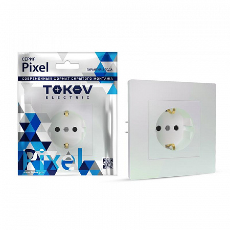 Розетка 1-м СП Pixel 16А IP20 с заземл. защ. шторки в сборе перламутр. TOKOV ELECTRIC TKE-PX-R1FZSF-C04 розетка 1-м сп pixel 16а ip20 с заземл. защ. шторки в сборе перламутр. tokov electric tke-px-r1fzsf-c04 с доставкой по МСК