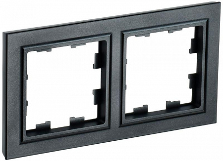 Рамка 2-м BRITE РУ-2-БрЧ черн. IEK BR-M22-K02 рамка 2-м brite ру-2-брч черн. iek br-m22-k02 с доставкой по МСК